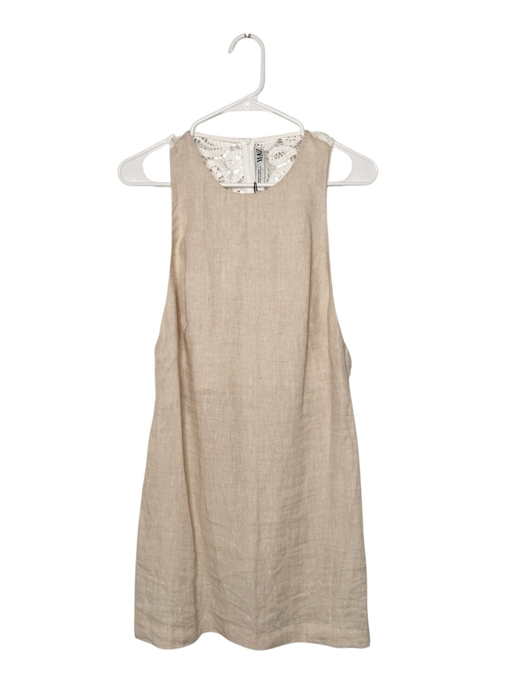 Zara Sleeveless Lace Mini Dress Size M NWT